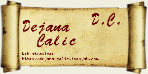 Dejana Čalić vizit kartica